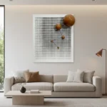 Amber Constellation – Abstract Geometric Wall Decor