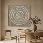 Ancient Vortex – Minimalist Wabi Sabi Textured Wall Decor - Image 5