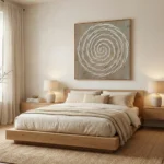 Ancient Vortex – Minimalist Wabi Sabi Textured Wall Decor - Image 4