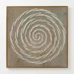Ancient Vortex – Minimalist Wabi Sabi Textured Wall Decor - Image 2