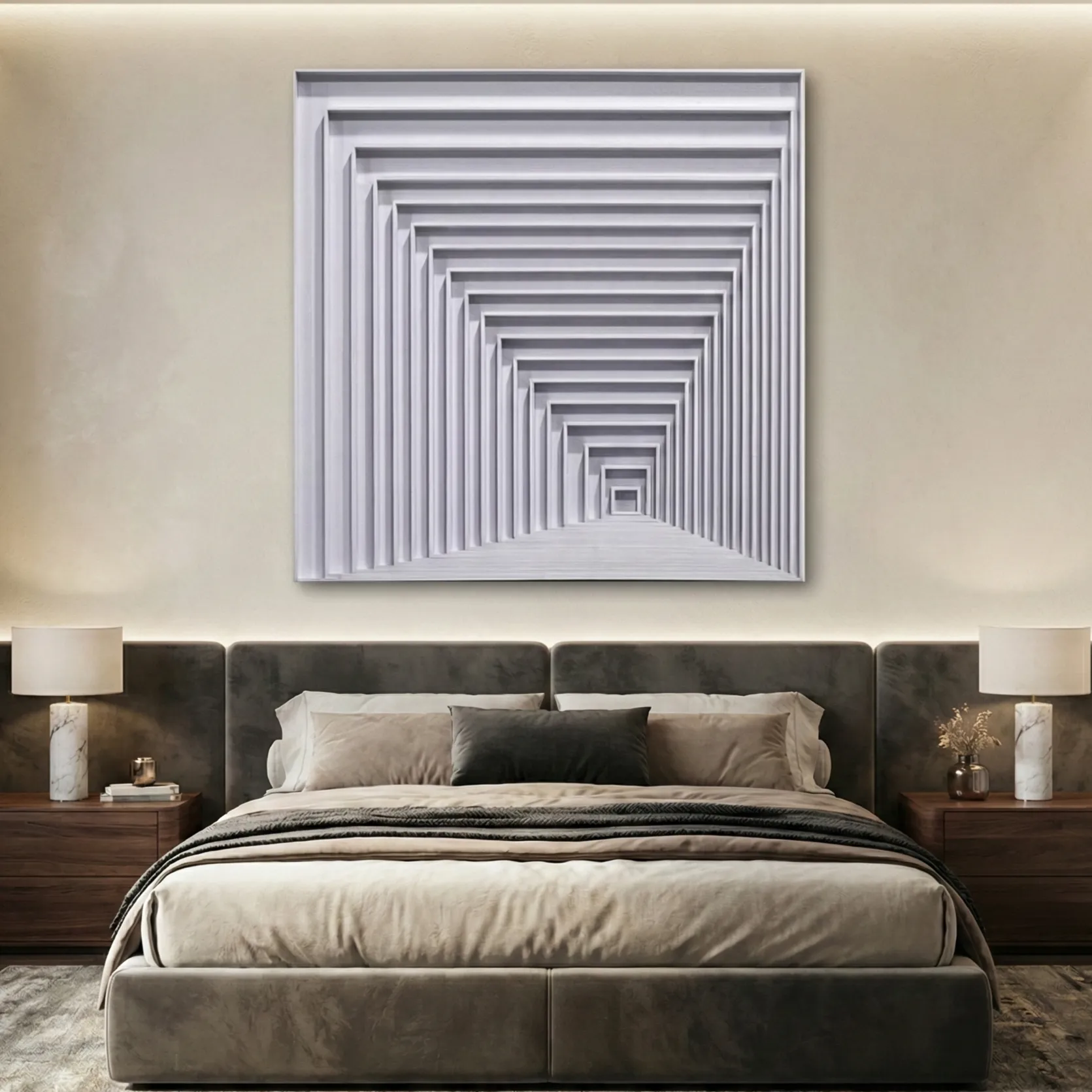 Architectural-Depth-–-Modern-White-Relief-Panel-5.webp Architectural Depth – Modern White Relief Panel - Image 1