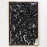 Black Coral Flow – Abstract Textured Wall Decor - Image 2
