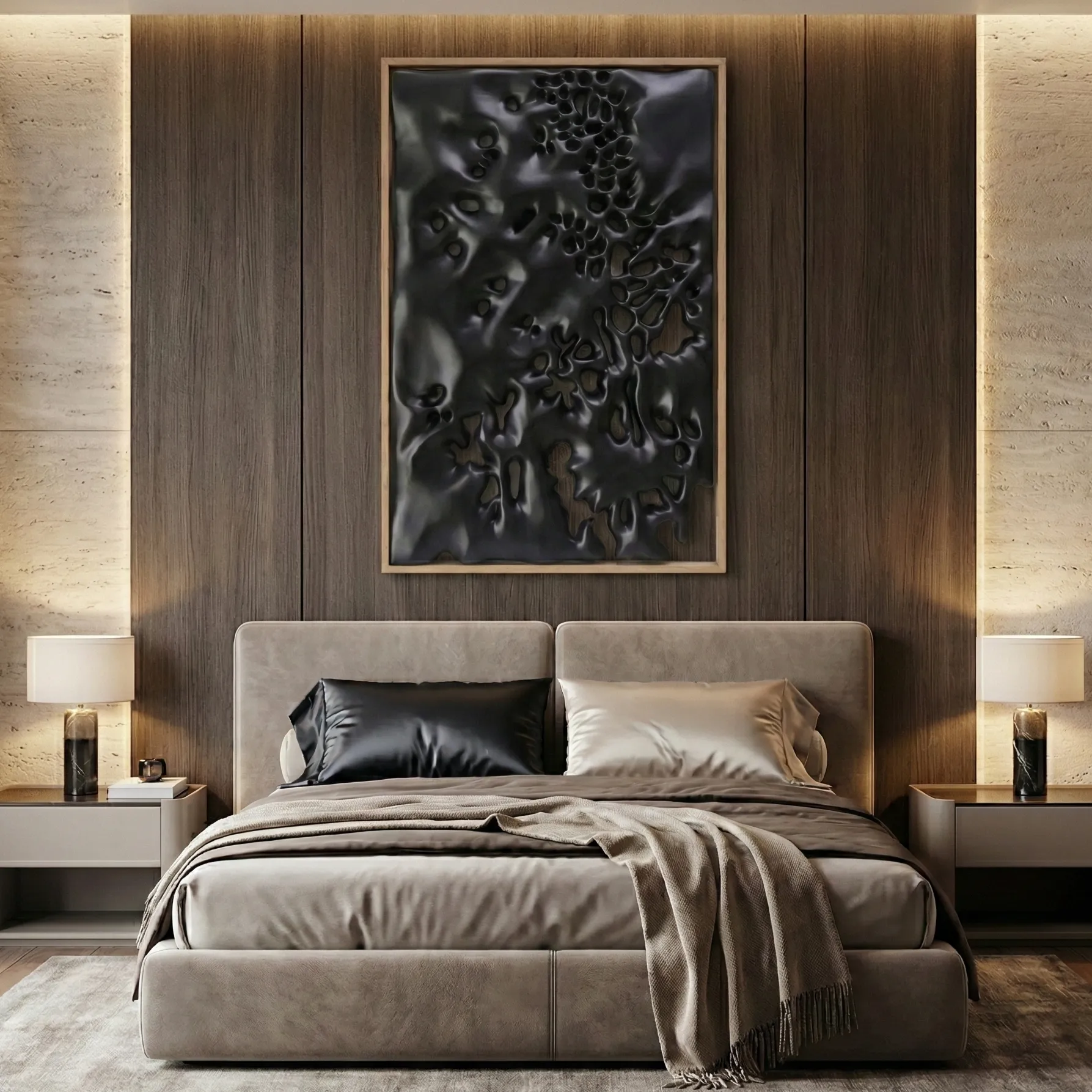 Black-Coral-Flow-–-Abstract-Textured-Wall-Decor-5.webp Black Coral Flow – Abstract Textured Wall Decor - Image 1