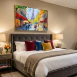 Chromatic Avenue Colorful textured oil painting color art - Image 3