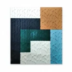 Coastal Geometry – Abstract Textured Wall Decor - Image 2