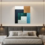 Coastal Geometry – Abstract Textured Wall Decor