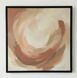 Earthbound Harmony – Organic Beige & Brown Minimal Art - Image 2