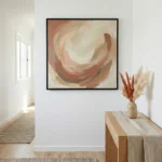 Earthbound Harmony – Organic Beige & Brown Minimal Art - Image 3
