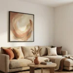Earthbound Harmony – Organic Beige & Brown Minimal Art - Image 5