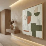 Earthy Geometrics – Wabi Sabi Textured Wall Art - Image 5