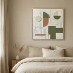 Earthy Geometrics – Wabi Sabi Textured Wall Art - Image 3