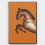 Equestrian Contours – Abstract Textured Relief Wall Art - Image 2