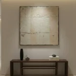 Ethereal Earth Heavy textured cream abstract minimal wall decor