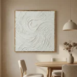 Ethereal Flow – Contemporary Wabi Sabi Impasto Art