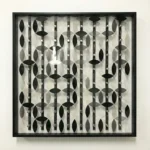 Geometric Lattice – Abstract Textured Wall Decor - Image 2