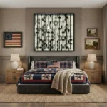 Geometric Lattice – Abstract Textured Wall Decor