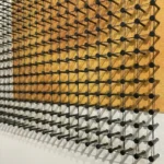 Geometric Shadow Lattice – Abstract 3D Pin and String Wall Art - Image 3