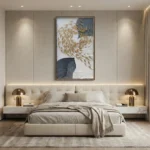 Gilded Ocean Tides – Abstract Textured Wall Decor - Image 5