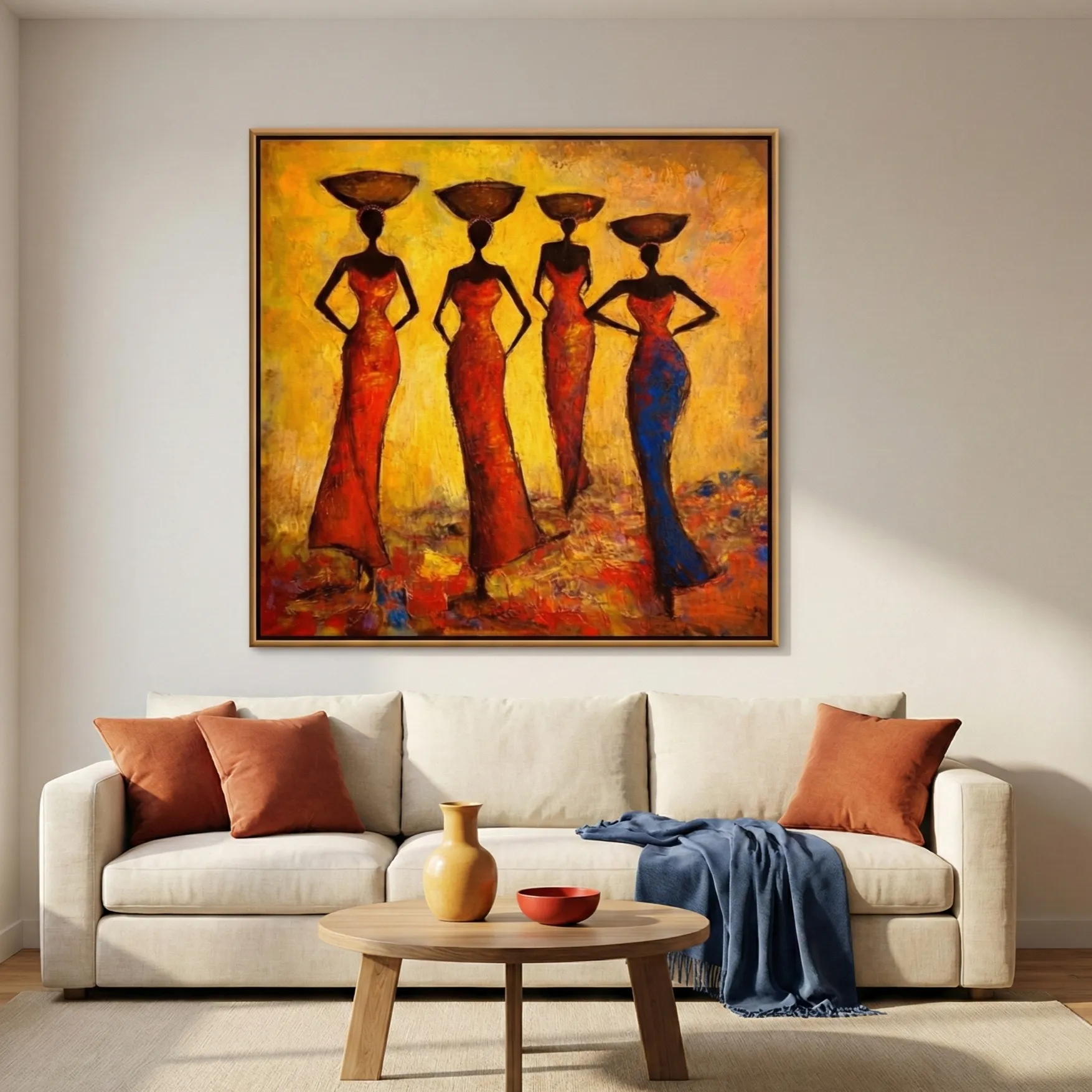Golden-Harmony-African-Elegance-Abstract-Wall-Art-5.webp Golden Harmony African Elegance Abstract Wall Art - Image 1