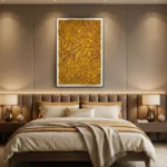 Golden Strata – 3D Textured Wall Decor