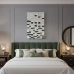 Ivory Pulse – Minimalist Stacked Mixed Media Art Piece