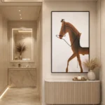 Layered Stallion – Modern Sculptural Wall Art