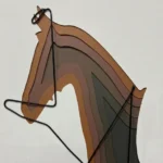 Layered Stallion – Modern Sculptural Wall Art - Image 4