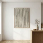Linen Rhythm – Wabi Sabi Abstract Wall Decor - Image 5