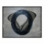 Midnight Geometric Portal – Abstract Textured Wall Decor - Image 2