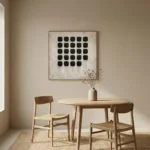 Midnight Mosaic – Wabi Sabi Minimalist Wall Decor