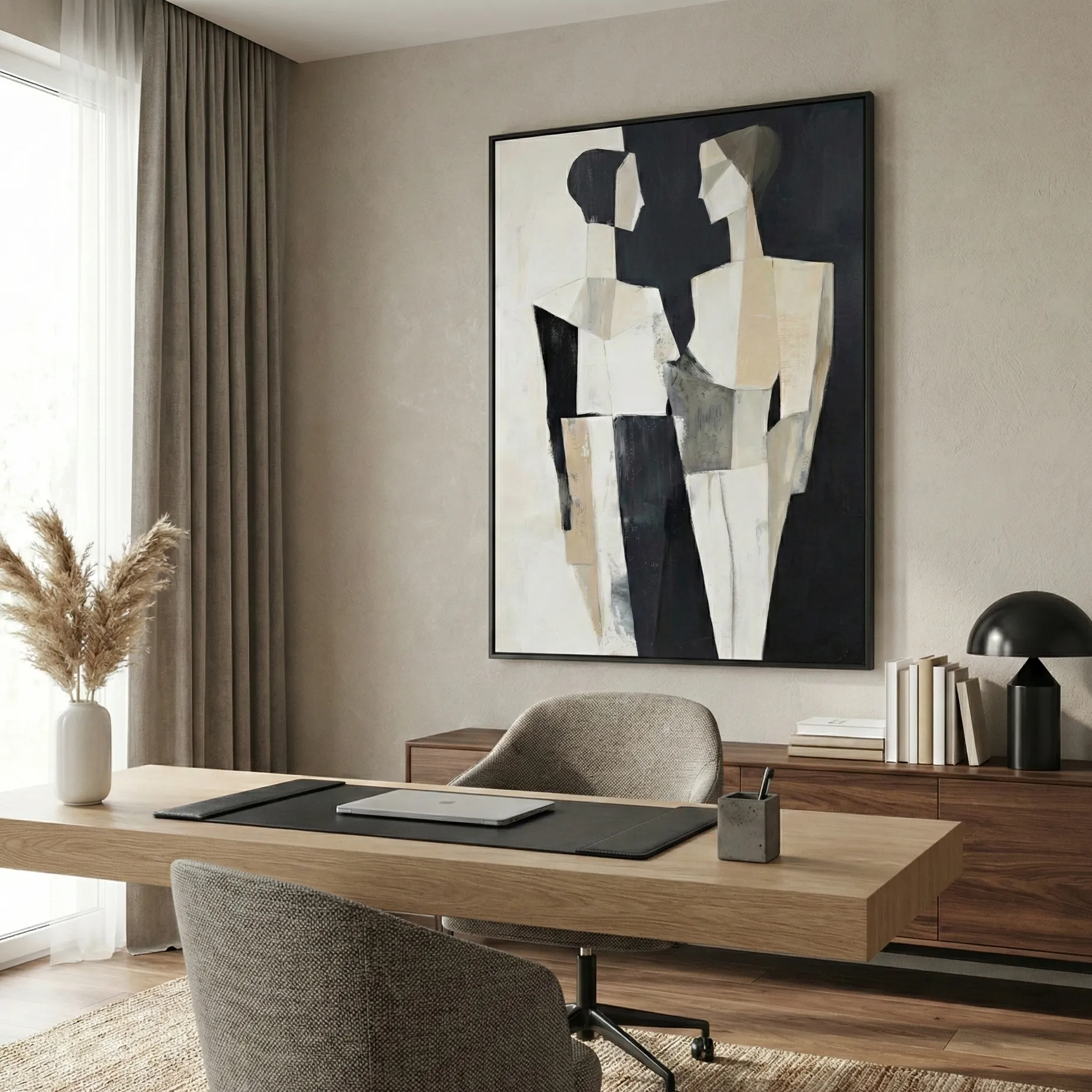 Modern-Cubist-Couple-Angular-figures-split-background.-color-art-5.webp Modern Cubist Couple Angular figures, split background. color art - Image 1