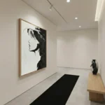 Modern Monochrome Visage Bold gestural portrait painting color art - Image 4