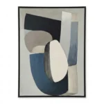 Neutral Balance Study Muted colors with overlapping blocks. abstract wall decor - Image 2