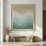 Oceanic Mosaic – Wabi Sabi Textured Wall Decor