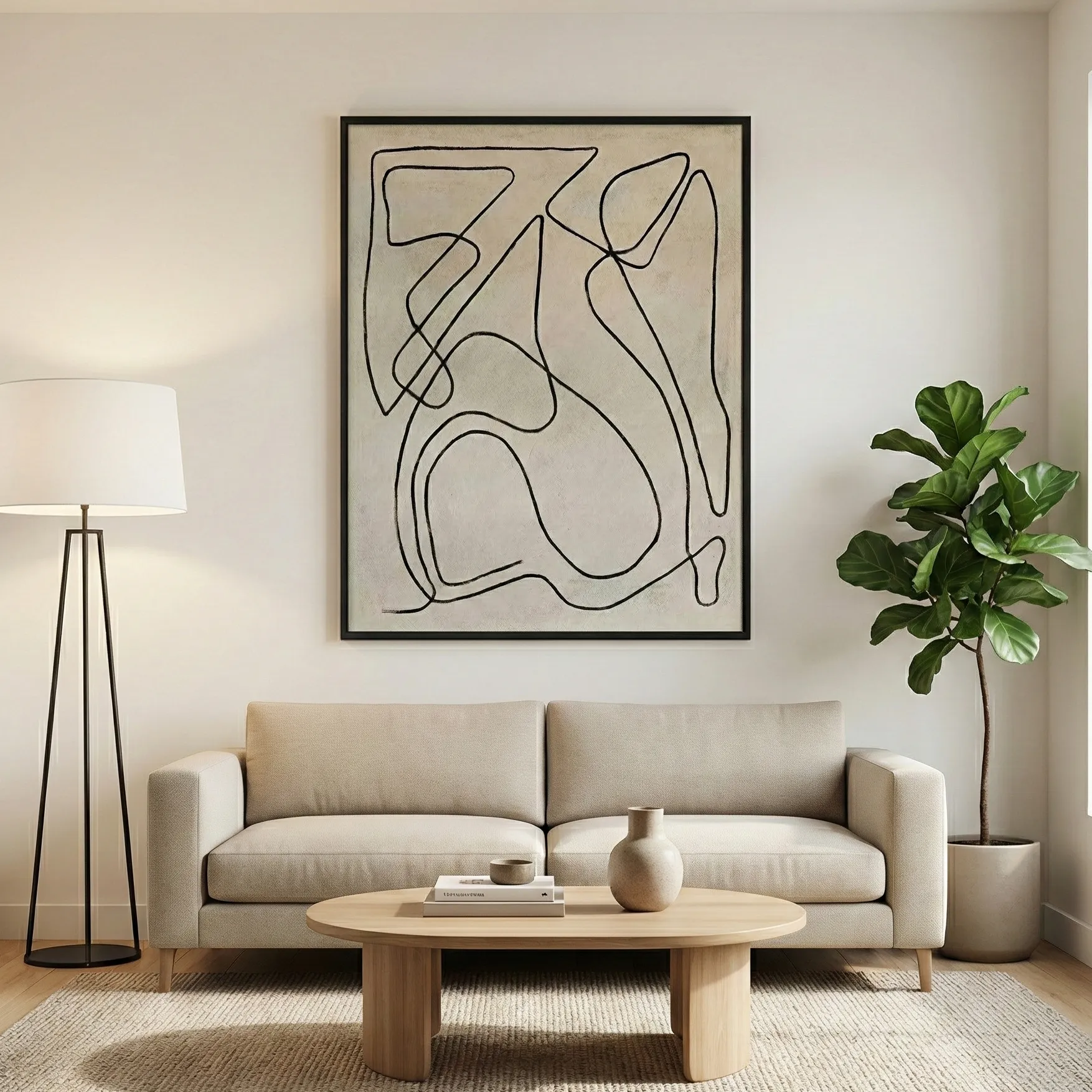 Organic-Contour-Lines-–-Neutral-Minimal-Wall-Art-5.webp Organic Contour Lines – Neutral Minimal Wall Art - Image 1