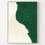 Organic Green Relief Art – 3D Wall Decor - Image 2