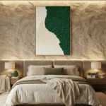 Organic Green Relief Art – 3D Wall Decor - Image 5
