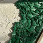 Organic Green Relief Art – 3D Wall Decor - Image 3