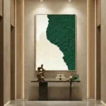 Organic Green Relief Art – 3D Wall Decor