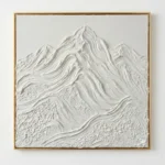 Pristine Ridges – Wabi Sabi 3D Impasto Decor - Image 2