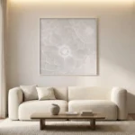 Pure Ethereal Bloom Soft monochrome botanical design Minimal wall art - Image 3