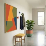 Radiant Intersection Vibrant interlocking sharp forms abstract art - Image 4