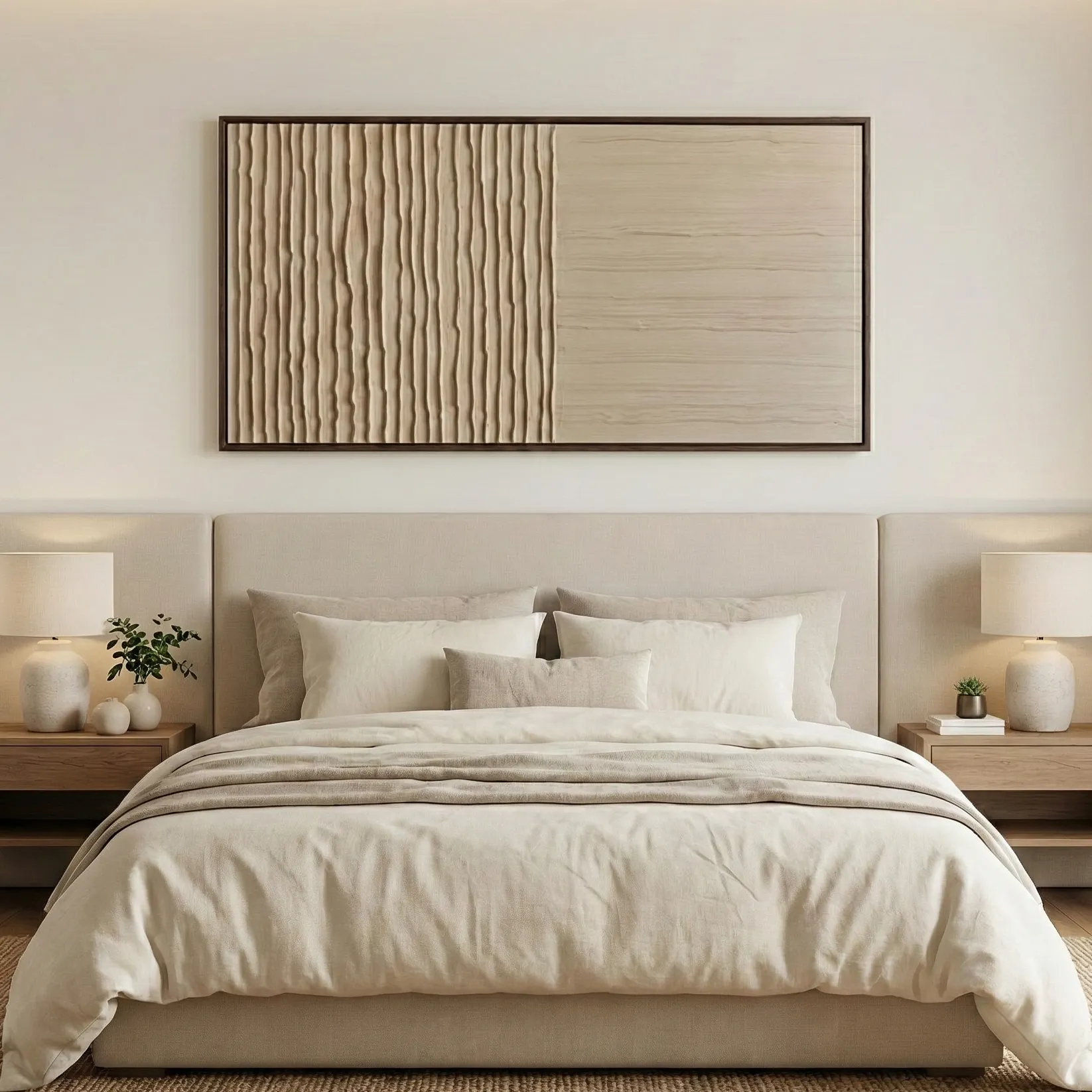 Rhythmic-Earth-Hand-carved-waves-and-linear-grain-Minimal-wall-art-2.webp Rhythmic Earth Hand-carved waves and linear grain Minimal wall art - Image 1
