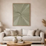 Sage Radiance – Abstract Textured Wabi Sabi Wall At