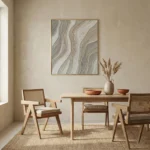 Sand Dune Waves – Textured Canvas Art – Wabi Sabi Wall Art - Image 3