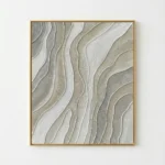 Sand Dune Waves – Textured Canvas Art – Wabi Sabi Wall Art - Image 2