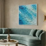 Sculptural Ocean Waves – Abstract Textured Wall Decor