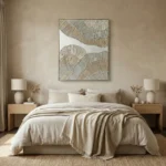 Silver & Gold Flow – Abstract Mixed Media Wabi Sabi Art