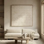 Soft Minimal Grid – Wabi Sabi Textured Wall Decor - Image 3