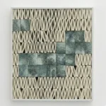 Stone & Fiber Grid – Contemporary Abstract Wall Art - Image 2